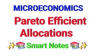 Pareto Efficient Allocations || MICROECONOMICS || Notes 📝 