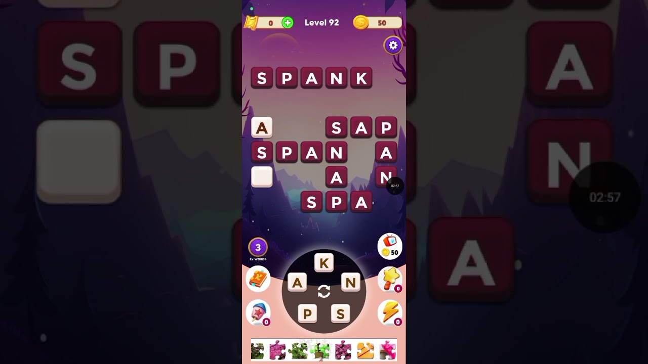 Кроссворд Word Wise уровня 91-95, 2025 год.