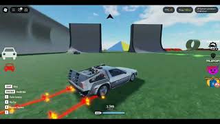 [MIATA] Destroy Cars with Nitro DeLorean time machine (roblox)