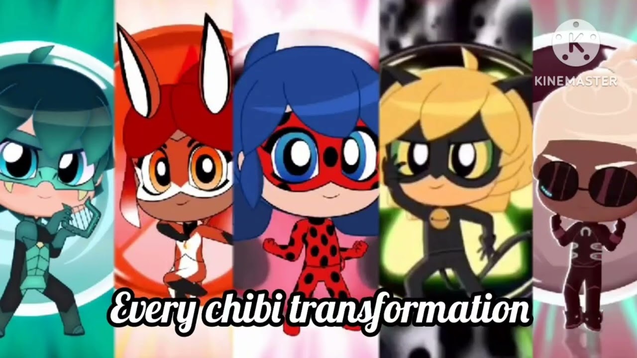All Miraculous Chibi Transformations Photo!