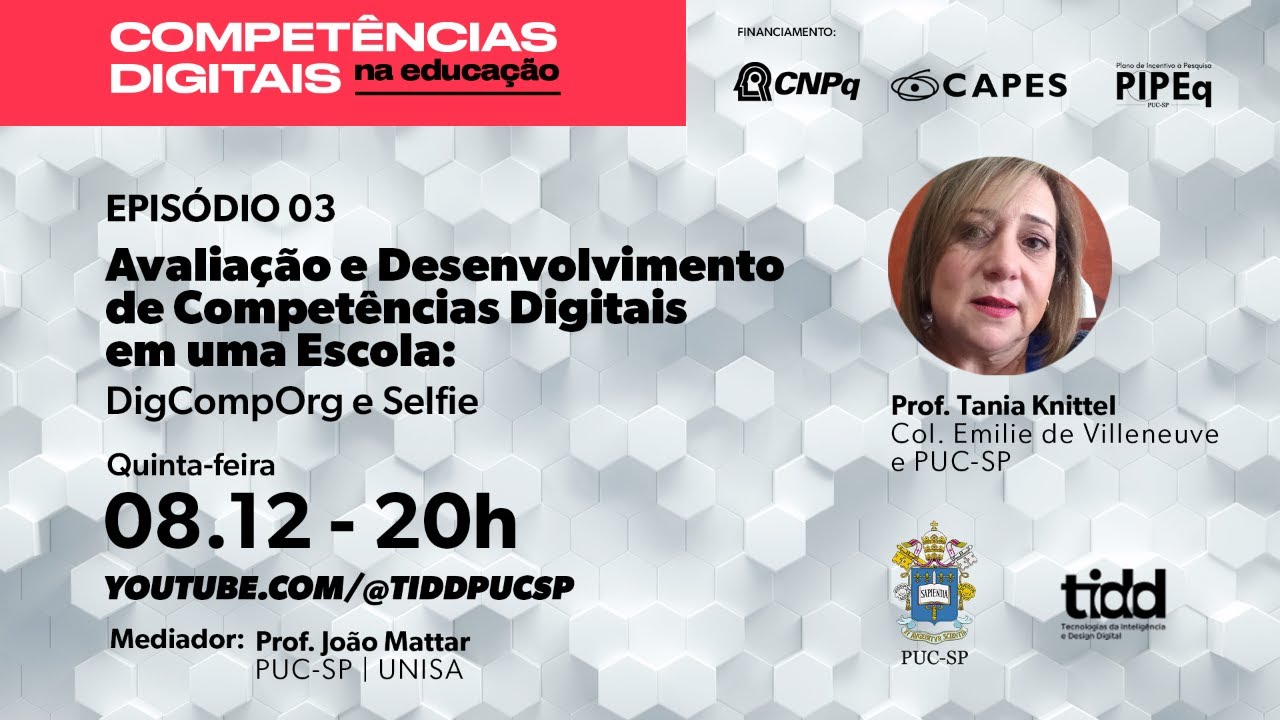 Avaliação e Desenvolvimento de Competências Digitais em uma Escola: DigCompOrg e Selfie