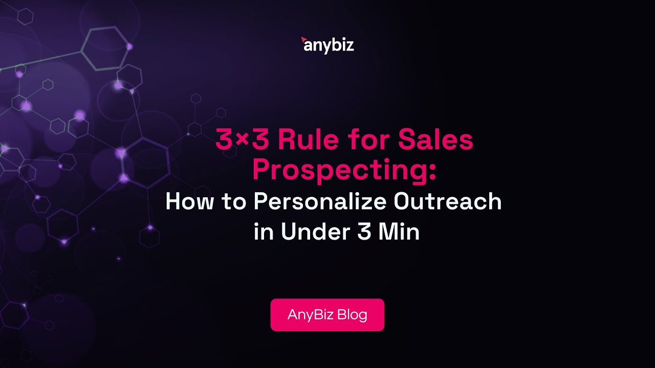 3×3 Rule for Sales Prospecting: How to Personalize Outreach in Under 3 Min