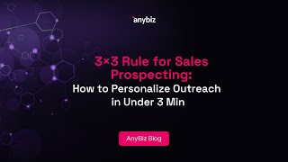 3×3 Rule for Sales Prospecting: How to Personalize Outreach in Under 3 Min