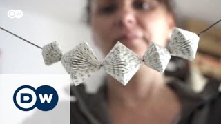 Upcycling: paper art made of old books | Euromaxx