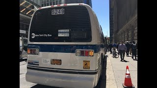 ᴴᴰ 1999 Nova Bus RTS #5241's Final Run in Manhattan + #5249 Museum Bus In Original Scheme (5/6/19)