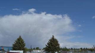 Timelapse of mammatus on this small convective shower east of Calgary on 5-28-2016