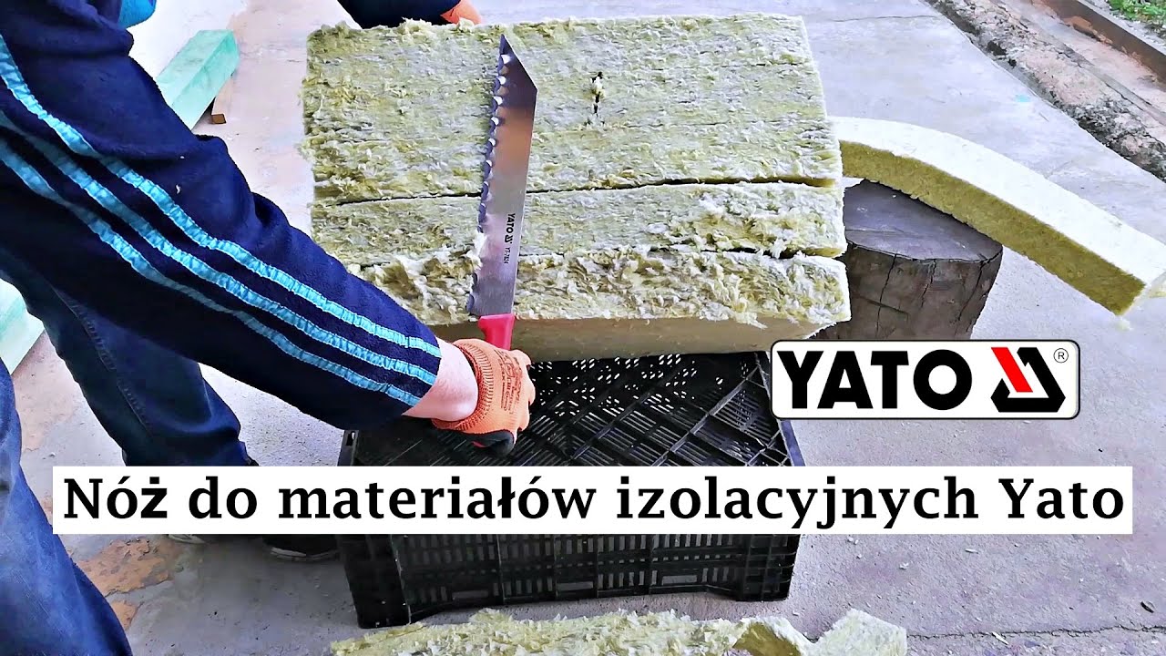 YATO nóż do izolacji budowlanych, do cięcia wełny w rolkach, arkuszach, styropianu