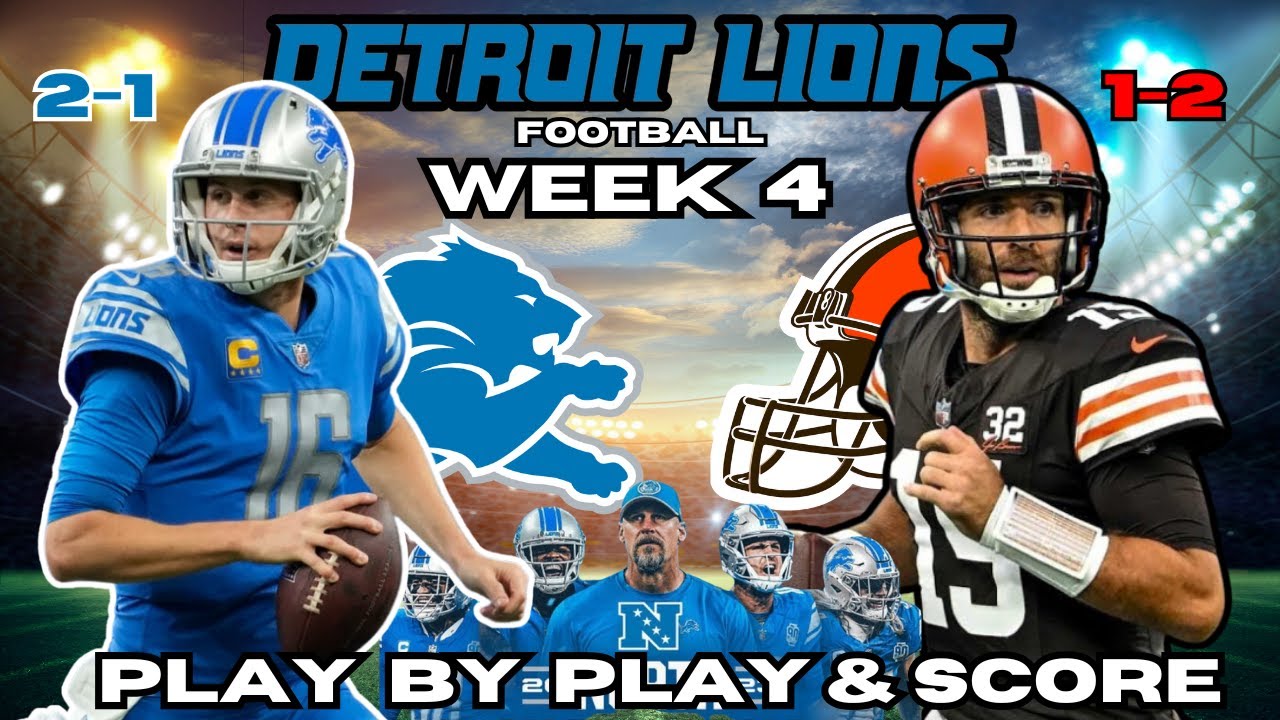 Detroit Lions vs Cleveland Browns Week 4 Live Stream Watch Party