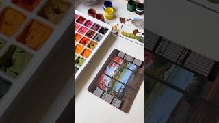 #youtubeshorts #acrylicscenery #painting #naturelandscape #art #gauche