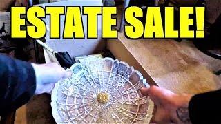 Ep113: AWESOME ESTATE SALE!!! - GOLD * SILVER * CRYSTAL * ANTIQUES!