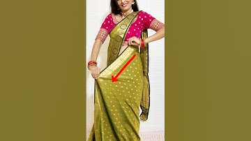 covered saree drape #rekhamishra #sareedraping