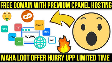 🔥🔥Free Domain With Premium Cpanel Hosting || Free .Com Domain || Free Domain🔥🔥