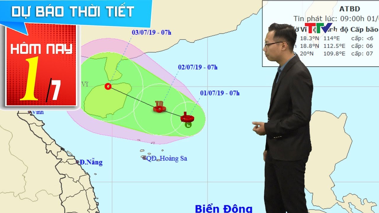 Tin áp thấp nhiệt đới mới nhất và Dự báo thời tiết hôm... - youtube