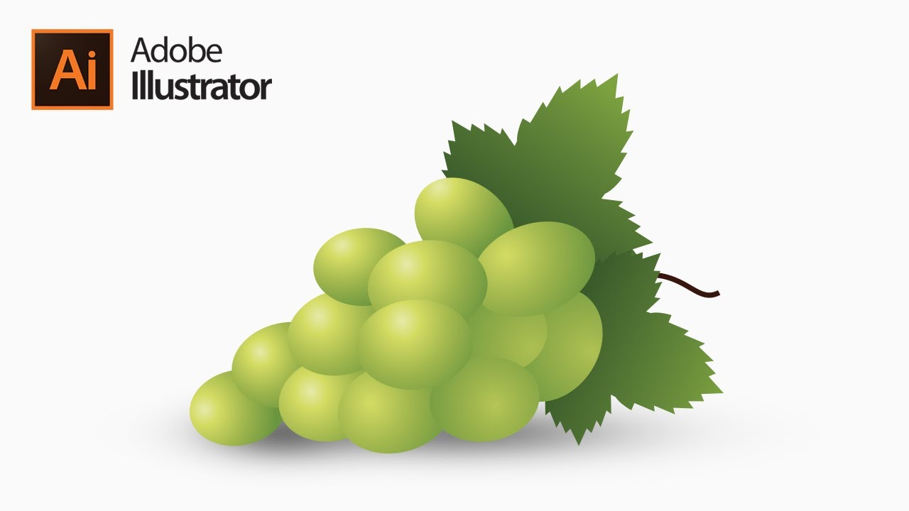 How to make Grapes Adobe Illustrator YouTube