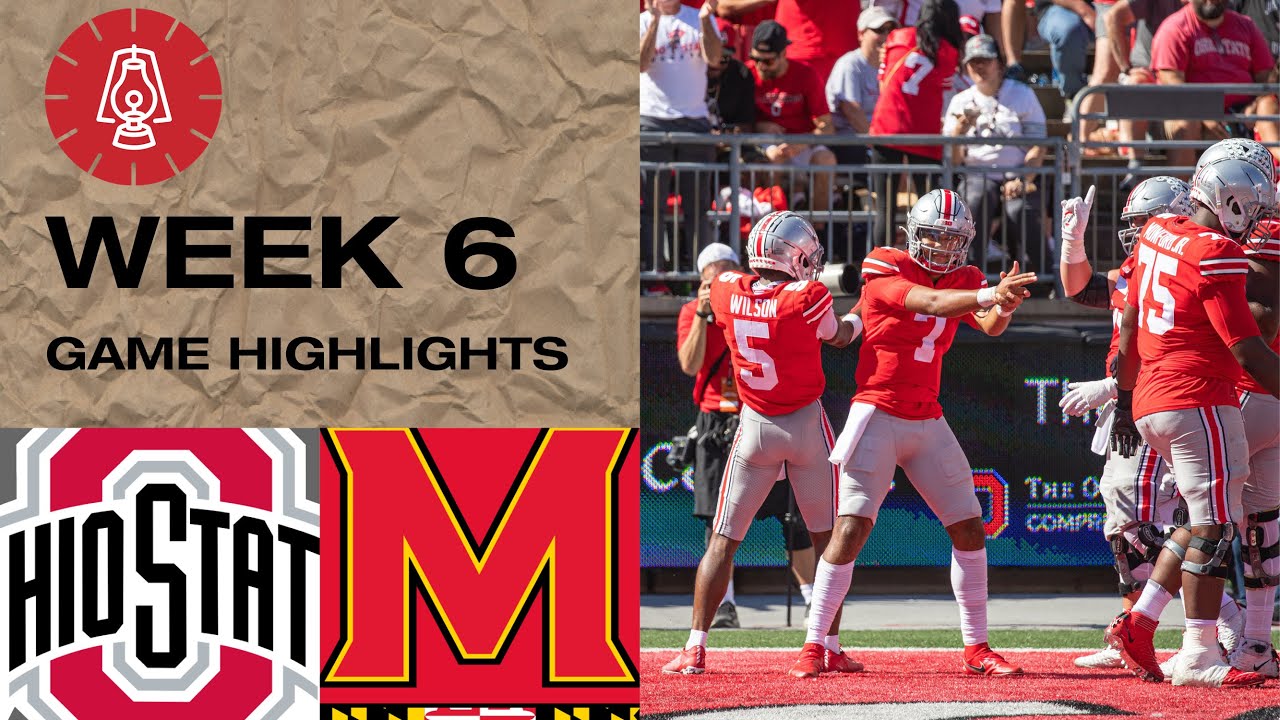 No.7 Ohio State vs. Maryland Football Highlights