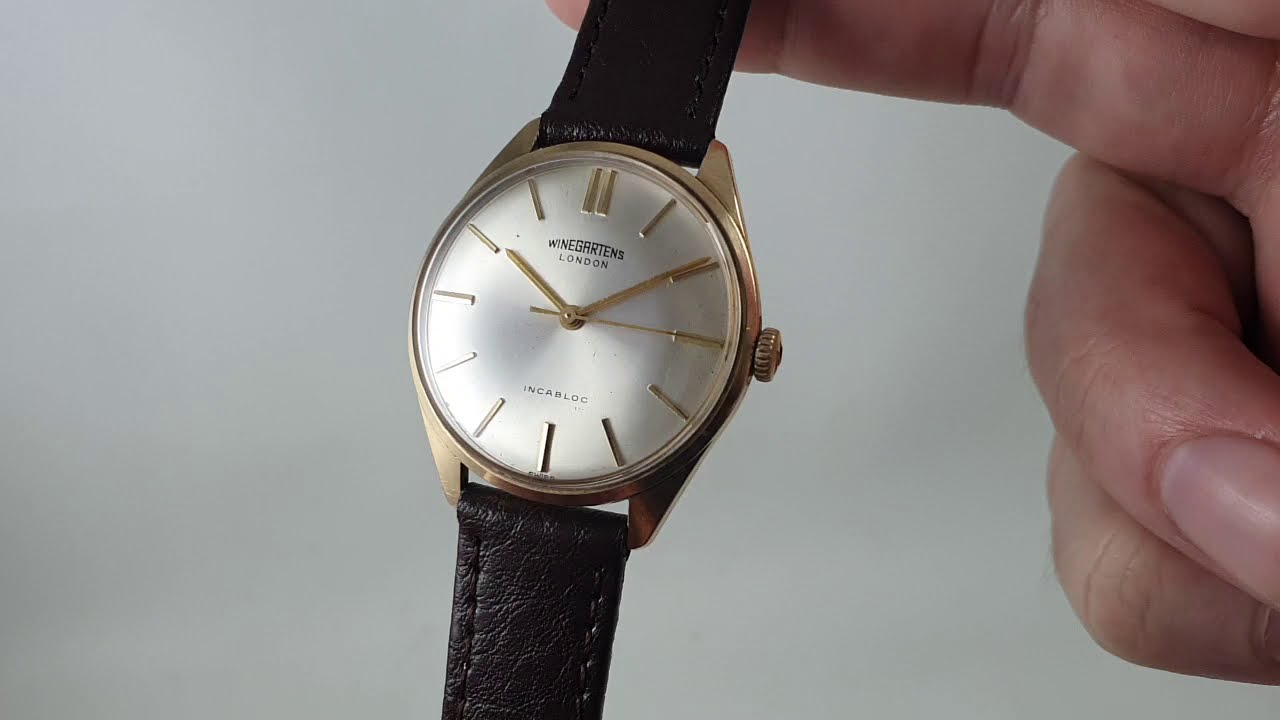WINEGARTENS LONDON ヴィンテージウォッチ Winegartens London gold vintage wristwatch, hallmarked 1960