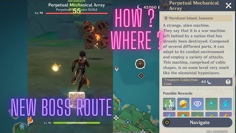 How to Unlock the New Boss ( Ayaka Material ) - Perpetual Mechanical Array - Genshin Impact Inazuma