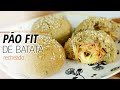 PÃO FIT DE BATATA RECHEADO com frango e queijo