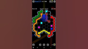 How To Solve Flow Free Hexes Inkblot Pack Level 31 9x10 Board Walk Through Solution Walkthrough