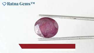 Product Video for: Bangkok Ruby Stone (Manik) 6.9 Carat (7.58 Ratti)