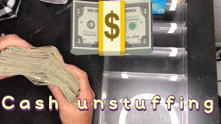 Unstuffing my 52 week completed challenge box! How much did I save?#challengecomplete