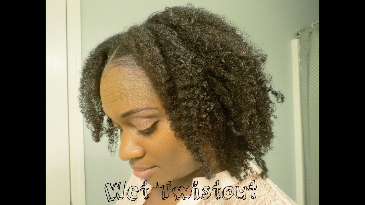 Natural Hair Wet Twist Out Faux Wash N Go On Heat Damage Hair