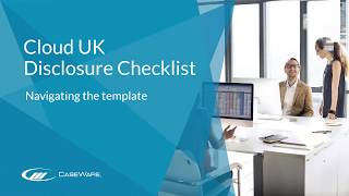 CaseWare's Cloud Mercia Disclosure Checklist - Navigating the template
