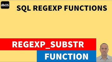 REGEXP_SUBSTR SQL function