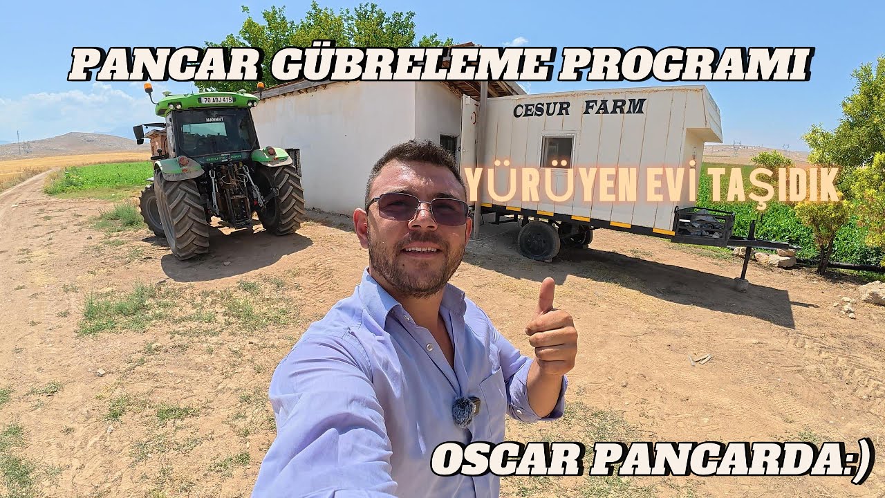 Pancarda gübreleme programı sulama programı tüyolar karavanı taşıdık günlük wlog 