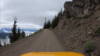 Hurricane Ridge visitor center to Obstruction point Olympic National Park Time Lapse