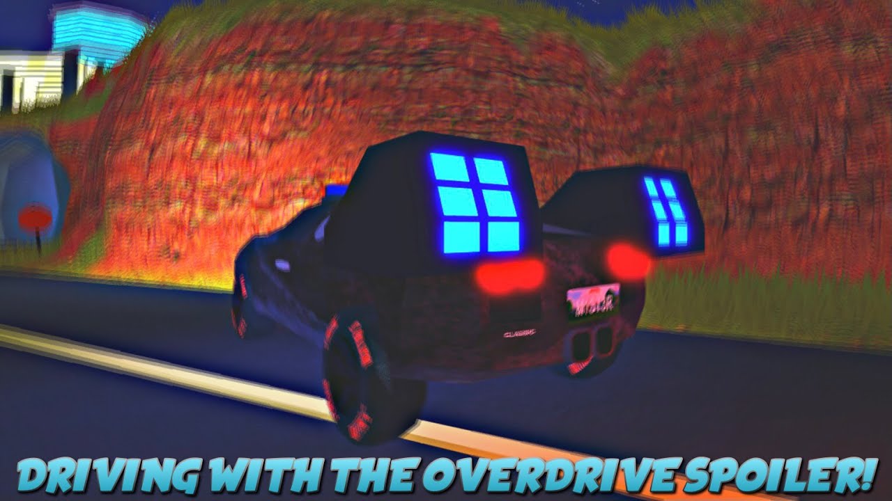 Driving With the OVERDRIVE Spoiler Equipped in ROBLOX JAILBREAK! Level 4 REWARD Preview!