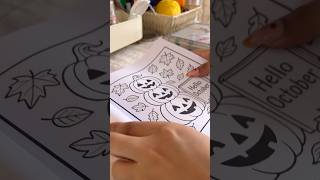 Cozy Autumn Coloring 🎃 🍁 #cozygirl #coloringbook #cozy #autumn #october #aesthetic