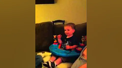 Mason and Wheels on the Bus