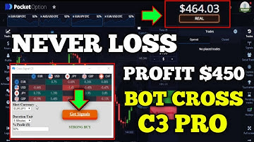 Never Loss - Profit $450 - Trading Bot Cross c3 Pro For Beginner || 100% Success