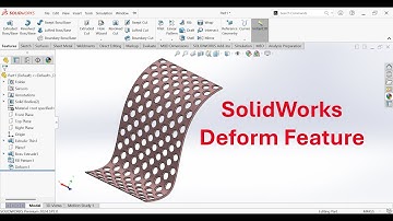 SolidWorks Deform Feature | SolidWorks Fill Pattern tutorial