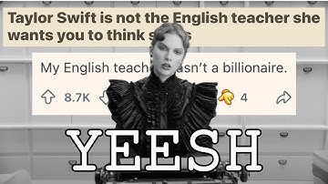 The Taylor Swift English Teacher Discourse