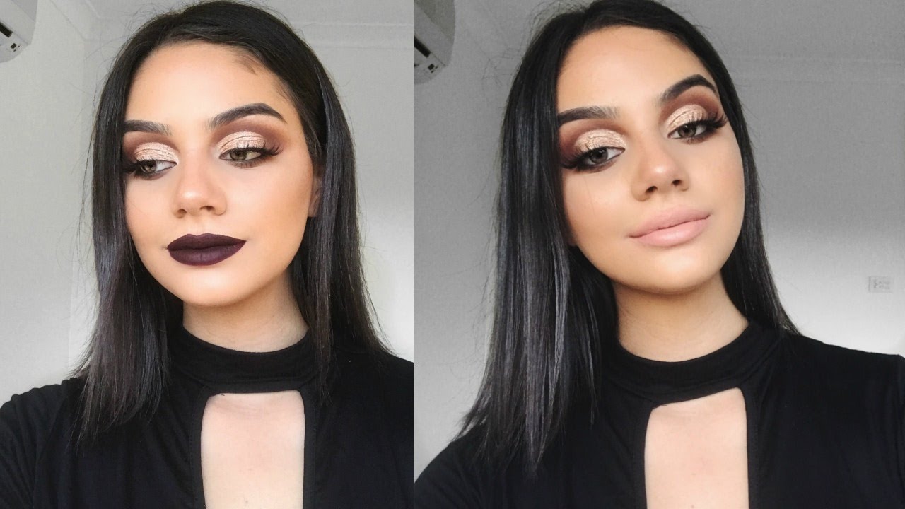 Fall Inspired Cut Crease & Vampy Lips