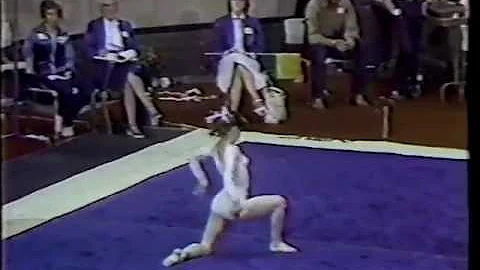 1981 NCAA Championships   Heidi Anderson FX