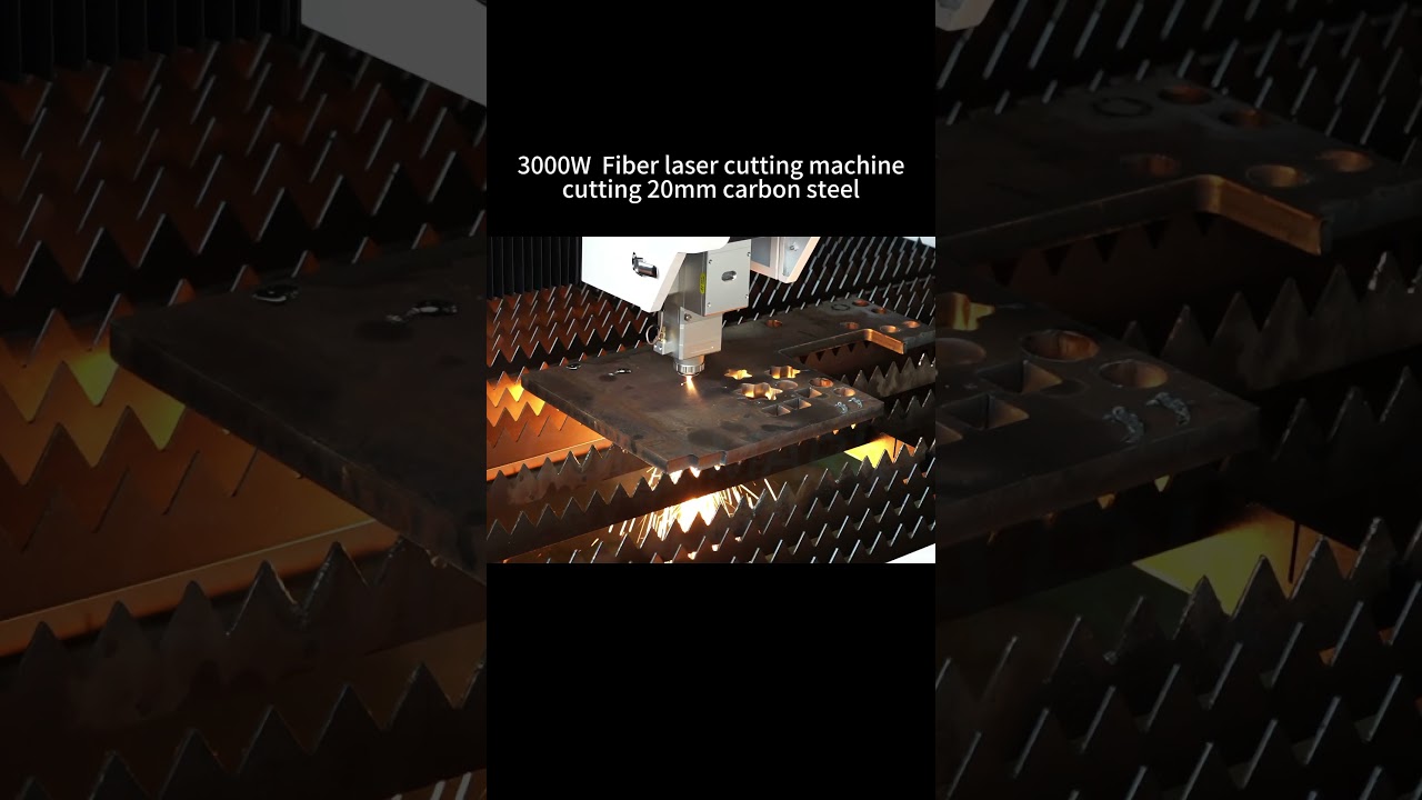 3000w Fiber Laser Cutting Machine Cutting 20mm Carbon Steel 