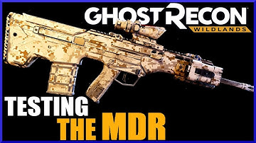 Ghost Recon Wildlands MDR Assault Rifle Test - Damage and Accuracy