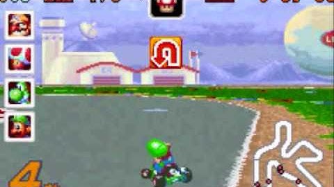 Game Walkthrough-Mario Kart Super Circuit GBA-Lightning Cup-Luigi Circuit