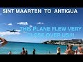 BEST PLANE SPOTTING EVER! | LIAT | SINT MAARTEN TO ANTIGUA | ATR 72-600 | TRIP REPORT