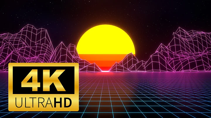 Free 4K Neon 80s Retro Background Video #sunset #retro #80s #90s #vintage #background