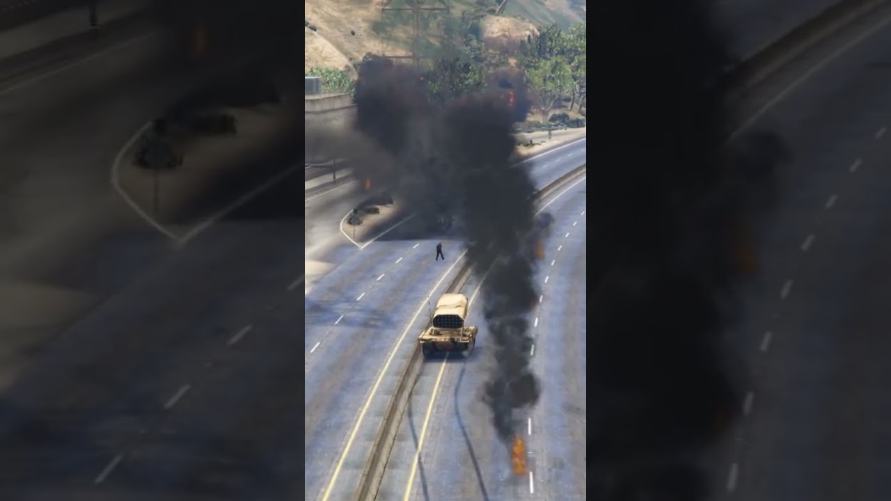 Iran Army Machine Gun War Tank Fire in Quick Attack Gtav 