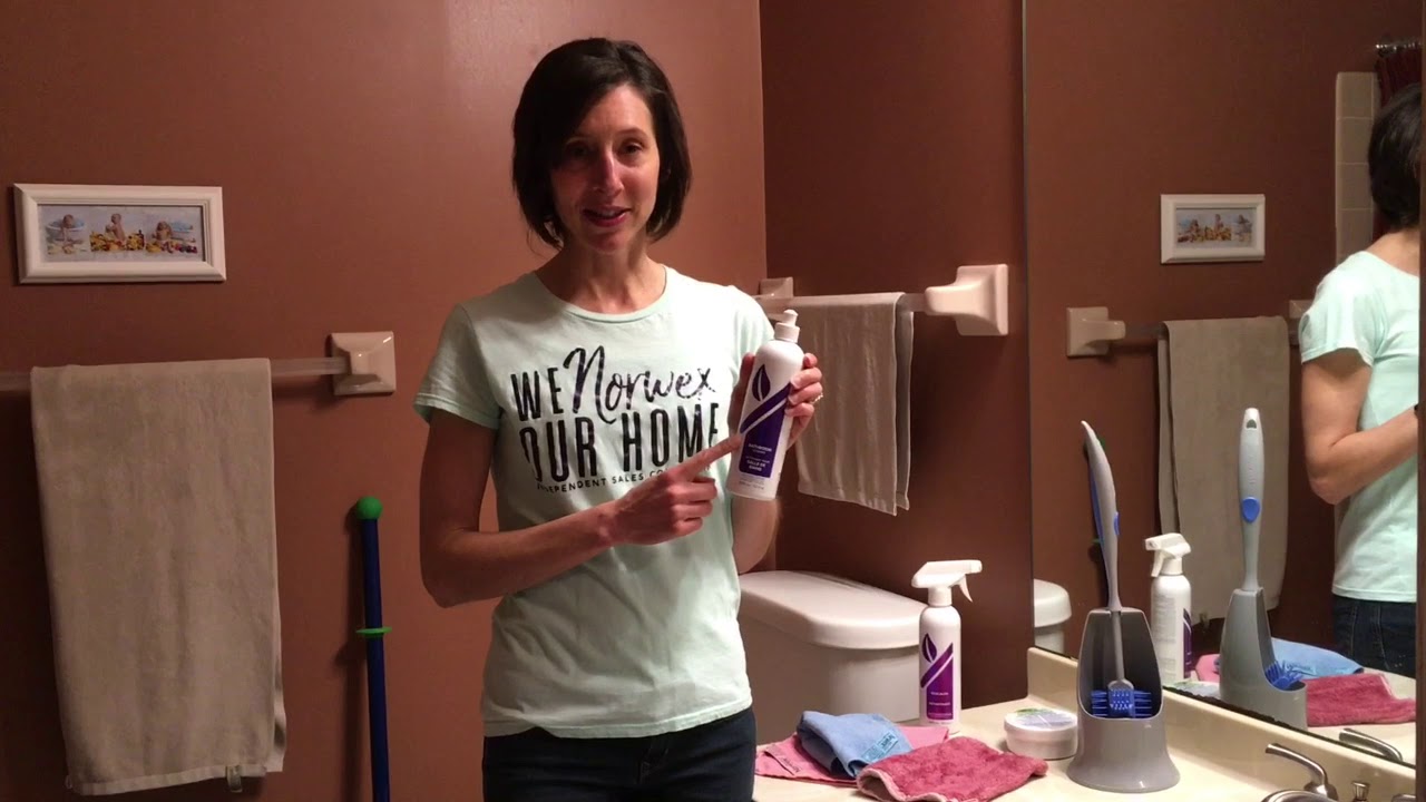BATHROOM CLEANING WITH NORWEX YouTube