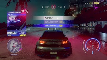 NFS Heat PS4 Gameplay Sprint Race - Caspian Sea Monster - 120 Car Power Level