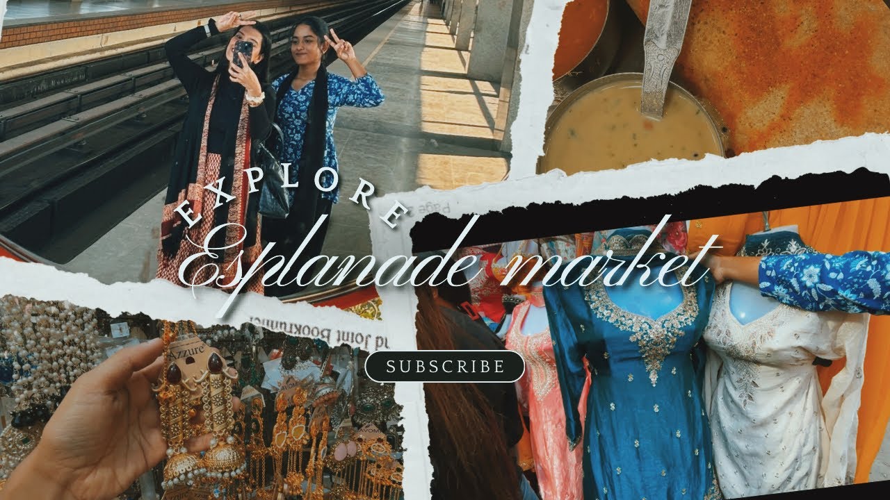 Esplanade Market Vlog | Kolkata Street Shopping & Food 