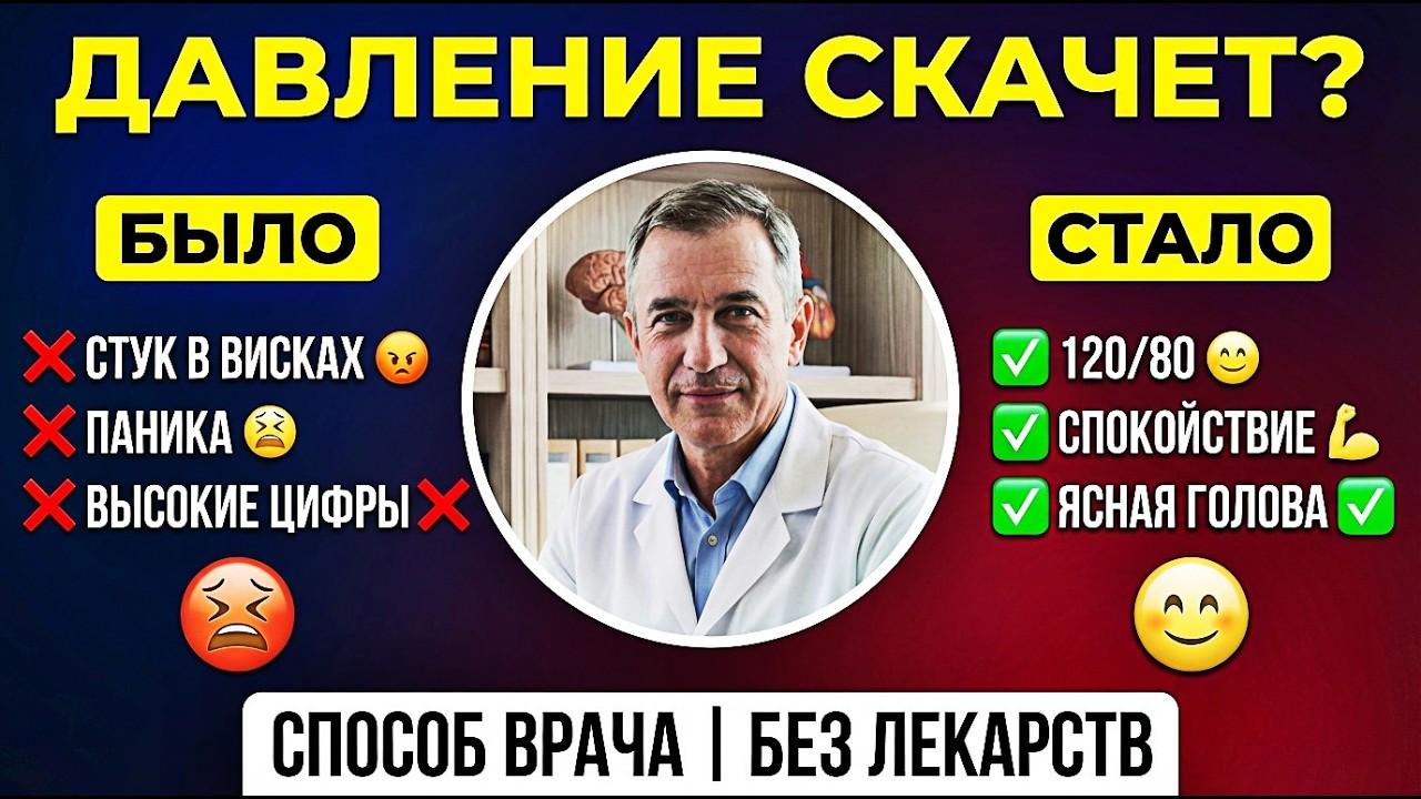 Давление 160 и ТАБЛЕТКИ не помогают? Сделайте это 3 минуты — и удивитесь! | Врач показал метод