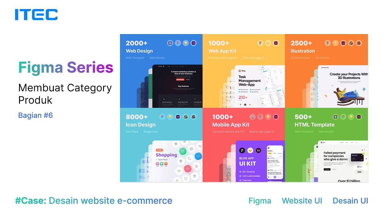 Figma Website Design #6: Membuat Section Kategori Produk - YouTube