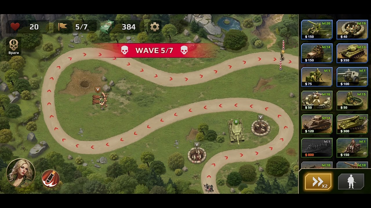 WWII Defense: RTS Army TD Game (mobile) Level 23 (Normal)